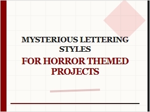 Eerie Typography for Horror Projects